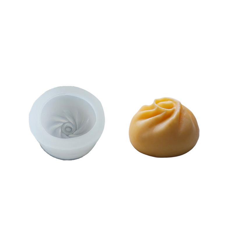 Soap Making Easy - 3D Niedliche Knödel-Baozi-Silikonform, leicht zu entformen,