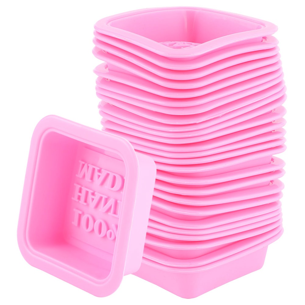 Soap Making Easy - 25 Stück Wiederverwendbare Silikon-Seifenformen, Antihaftbeschichtet, Flexibel,
