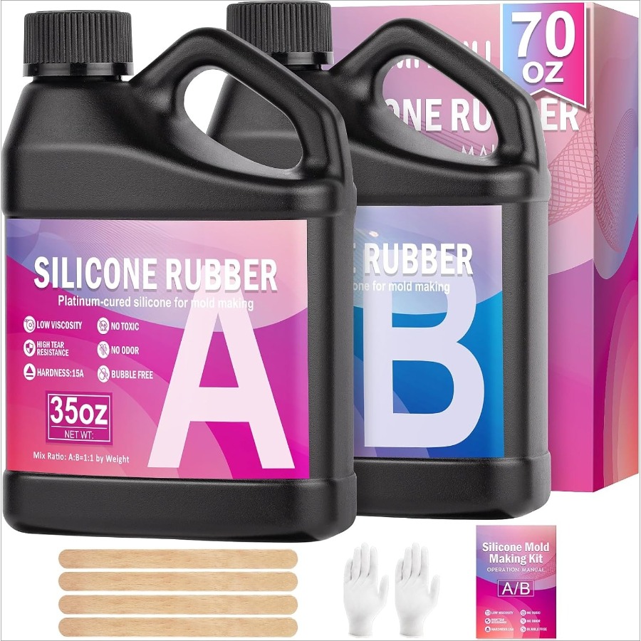 Soap Making Ingredient - Silikonformen-Set, 38,8 oz 15A elastisches flüssiges