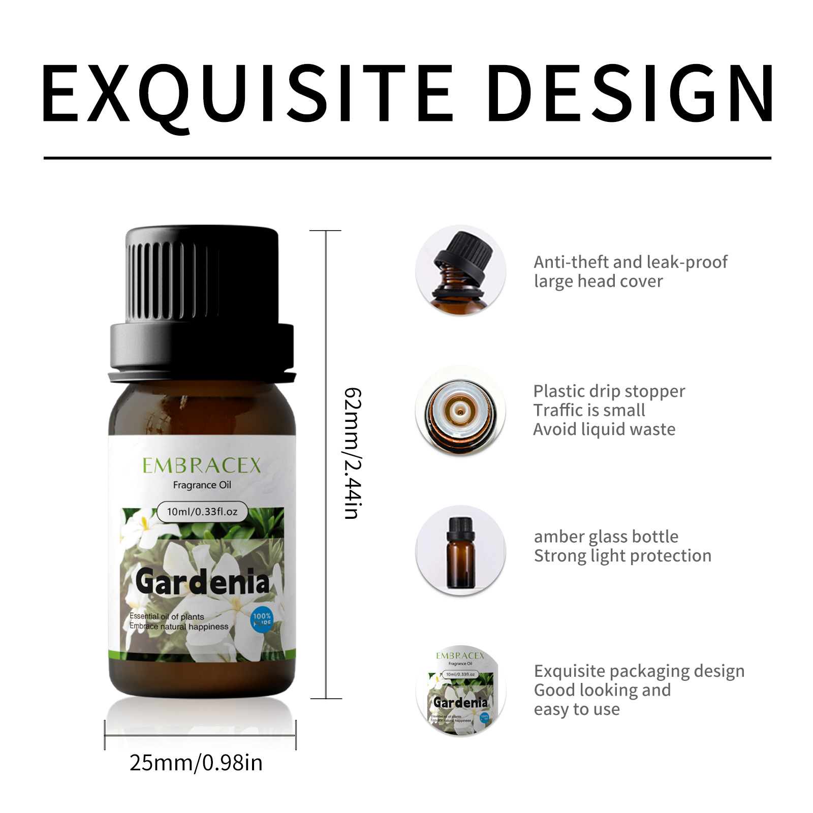10ml Gardenien-Duftöle, Massag – Soap Making Ingredient Bewertung und Preis