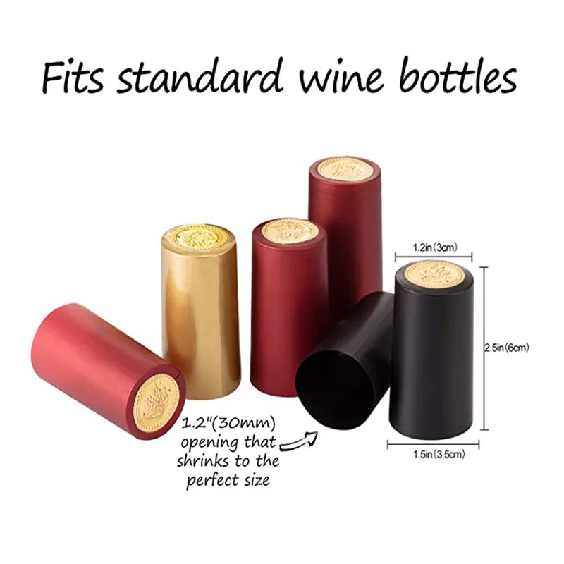 100 Stück PVC-Schrumpfkapseln  – Shrink Wrap Pvc Bewertung und Preis