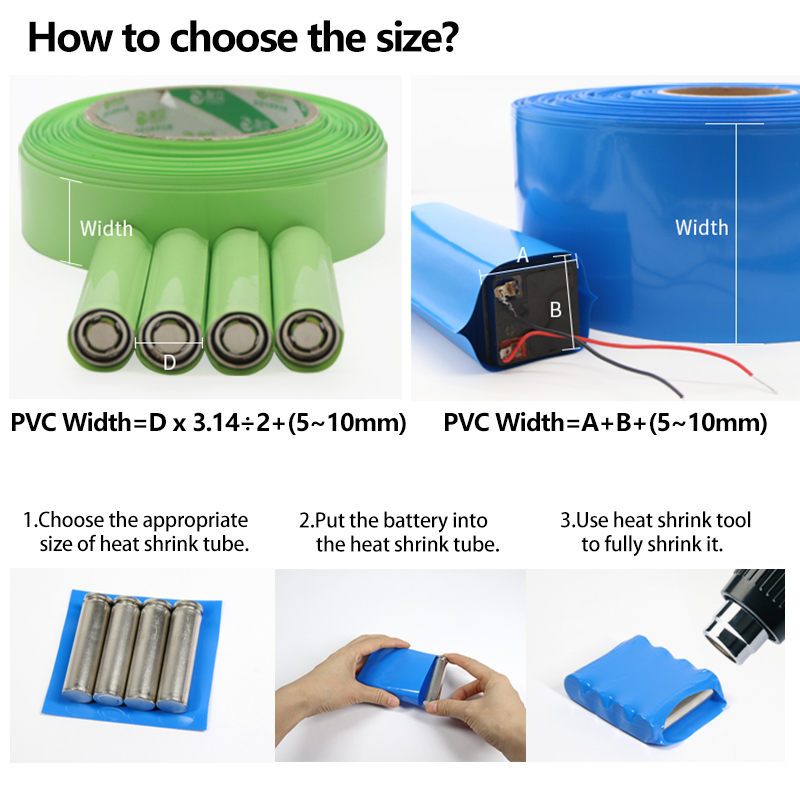 18650 Batterie-Schrumpffolien, – Shrink Wrap Pvc Bewertung und Preis