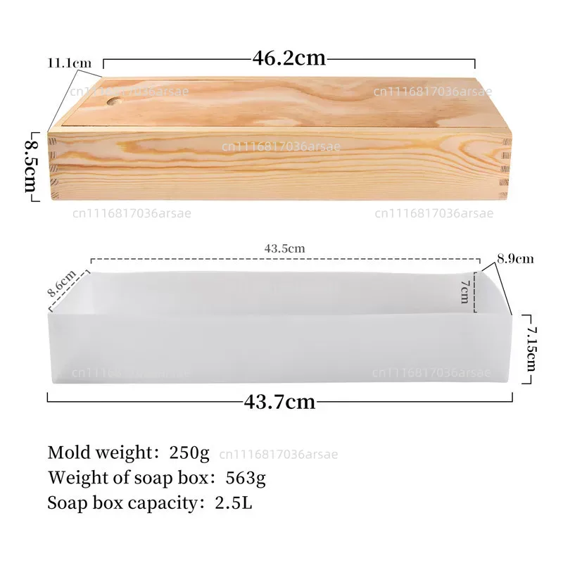 Silikon-Seifenform mit Holzbox – Soap Making Process Bewertung und Preis